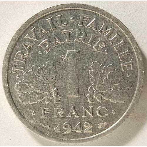 1 франк 1942 рік Франція 
