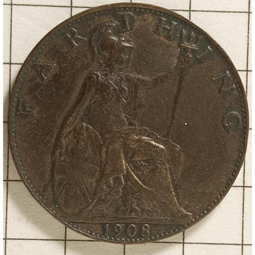 1 пені 1908 рік Велика Британія