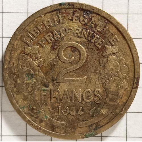 2 франка 1934 рік Франція 
