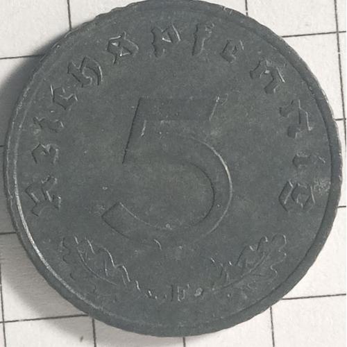 5 рейсх пфеніг 1941 рік Третій Рейх Німеччина