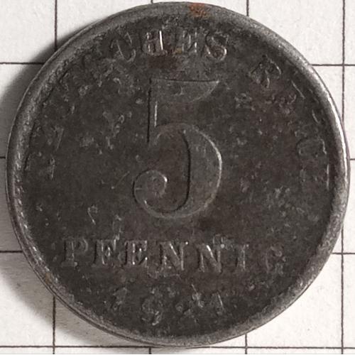 5 рейсх пфенніг 1921 рік Німеччина