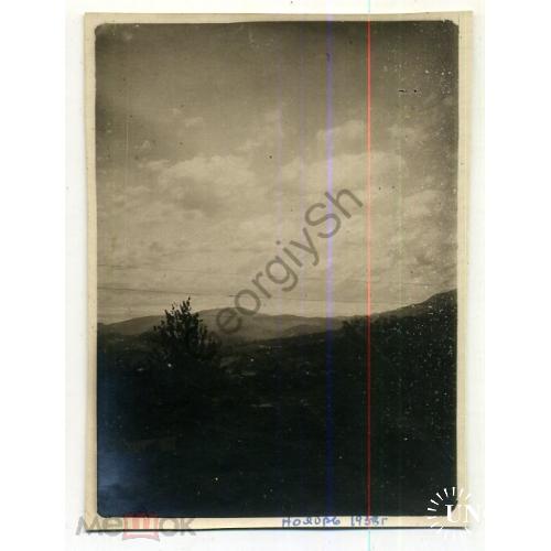  Абхазия Горный пейзаж ноябрь 1938 7,5х10,5 см  