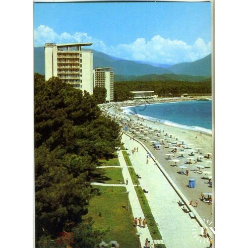 Абхазская АССР Пицунда пляж 10.07.1981 ДМПК в5-2  
