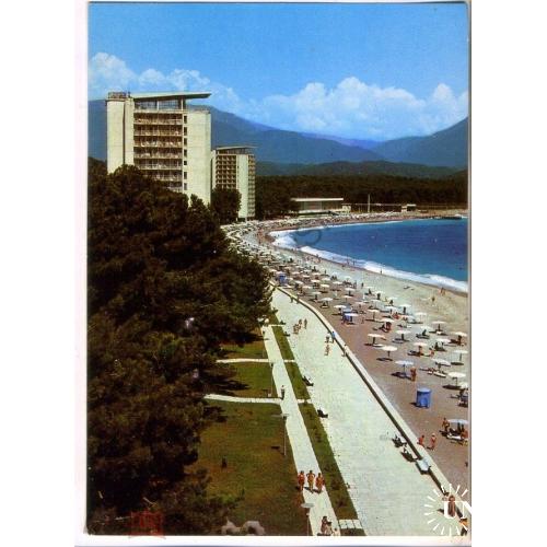 Абхазская АССР Пицунда пляж 10.07.1981 ДМПК в5-3  