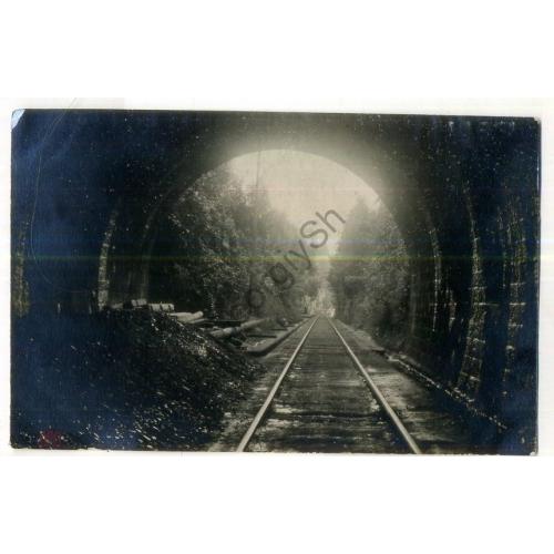 Батуми Тоннель железной дороги Зеленый мыс - фотооткрытка  