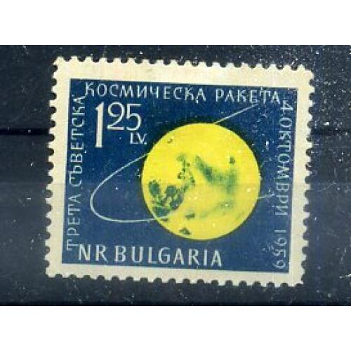 НРБ Болгария Третья космическая ракета 1959 наклейка  / космос спутник