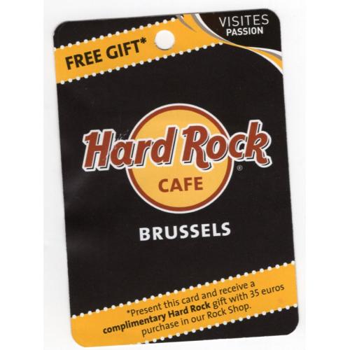 Брюссель карточка посещения Hard Rock cafe