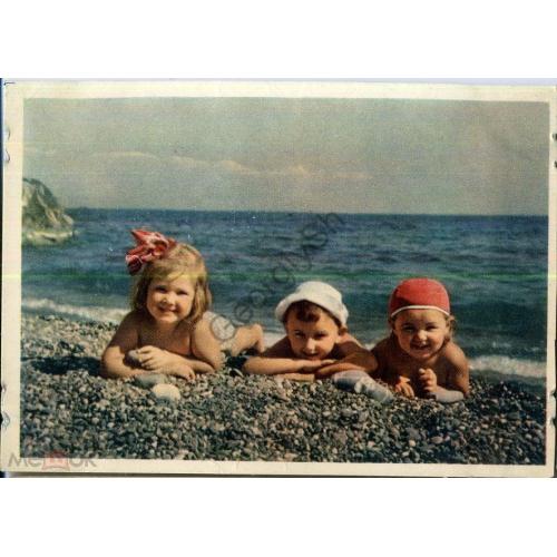  Дети на пляже фото Александровича 30.05.1956 на украинском  