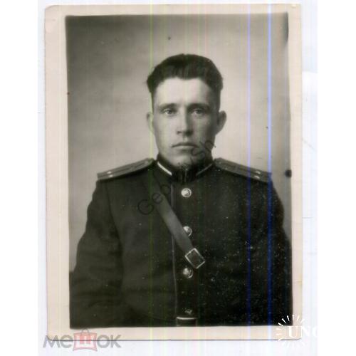 фотография-удостоверение личности Лейтенант 14 марта 1951 8,8х11,8 см  