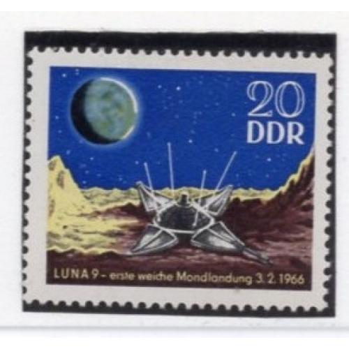 ГДР Германия Автоматическая станция Луна-9 1966 MNH космос