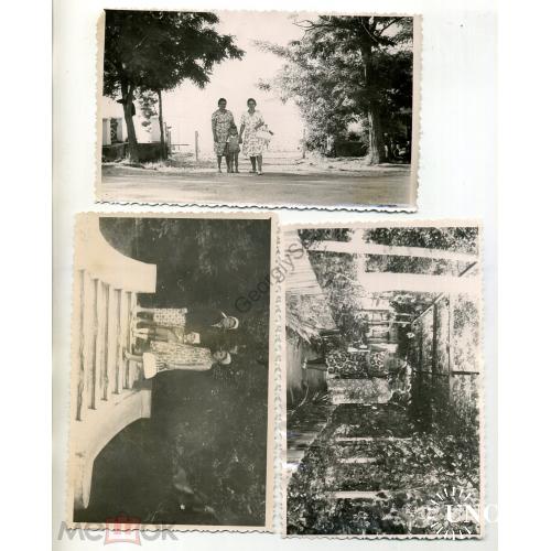 Геленджик 4 фото 9,5х14,5 см июль 1964  