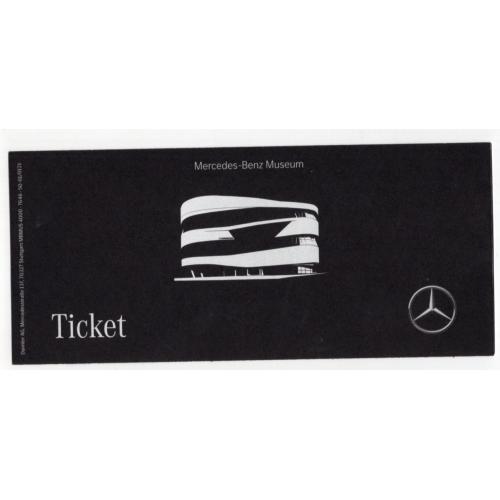 Германия Штутгарт входной билет Музей Mercedes-Benz 2023 / автомобили