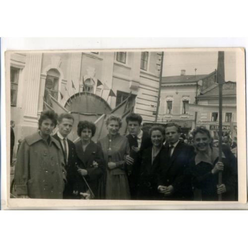 Харьков демонстрация улица Свердлова 9х14 см  