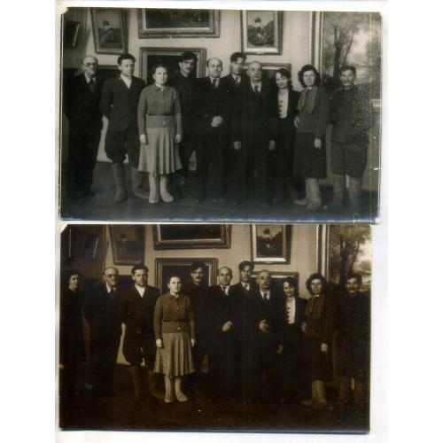 Харьков художественный музей групповое фото художников 2шт 12х18 см