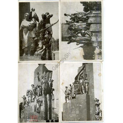 Харьков Памятник Т.Г. Шевченко 4 открытки 1935 года Мистецтво  