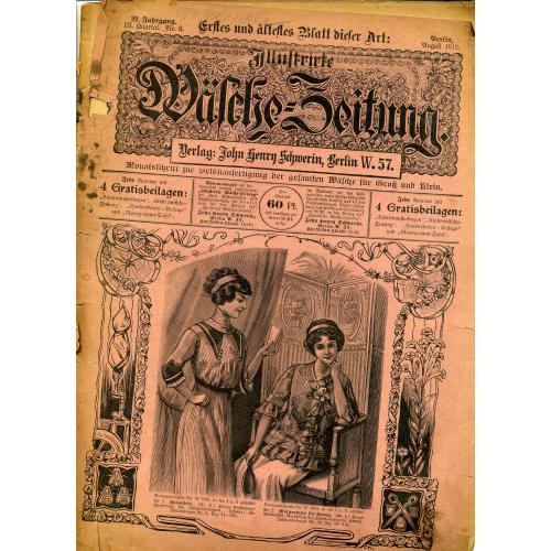 Иллюстрированная газета мод 8 август 1912 Берлин  , детская мода
