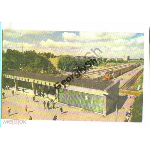 Калининград Северный вокзал 1975 Планета  / локомотив поезд платформа