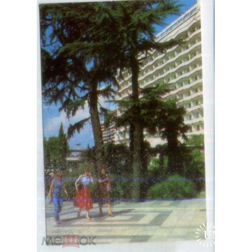 карманный календарик 1987 На курорте Сочи  