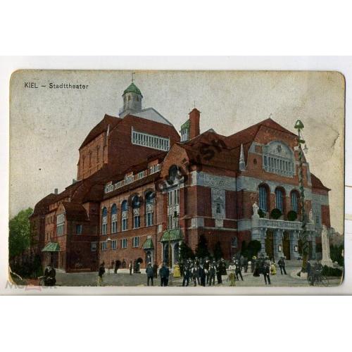 Киль Театр Kiel Stadttheater прошла почту  03.11.1907  