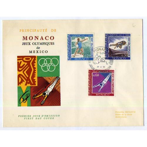 КПД Монако Олимпиада Мехико 29.04.1968 ядро прыжки