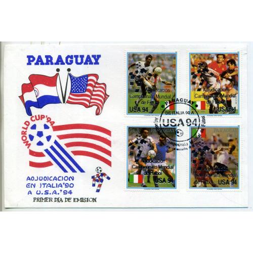 КПД Парагвай Чемпионат мира по футболу 1994 / марки с надпечаткой