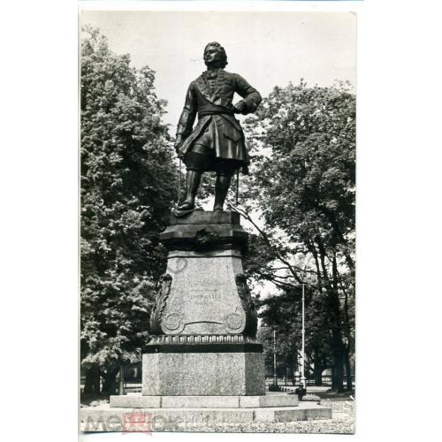 Кронштадт Памятник Петру I 23.05.1966 ЛиК фото Мазелева  