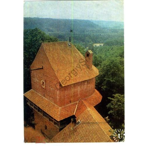 Латвия Сигулда Вид с башни Турайдского замка 1977  