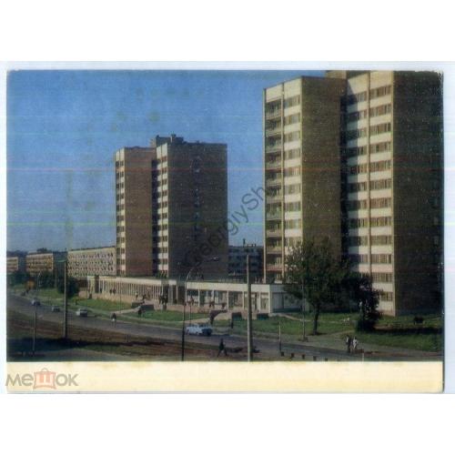 Латвийская ССР Рига Новые жилые дома в Кенгарагсе 21.10.1976 Лиесма  