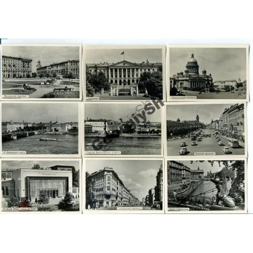 Ленинград набор 16 фото 5,8х8,5 см 1960г Ленизокомбинат  