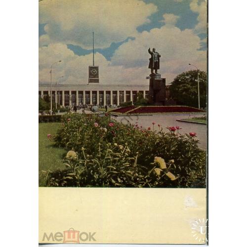 Ленинград Новое здание Финлянского вокзала Памятник Ленину 13.05.1966  