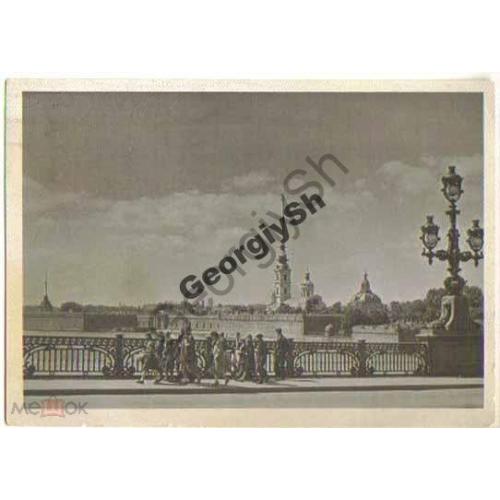 Ленинград Вид На петропавловскую крепость 1961 Лик  