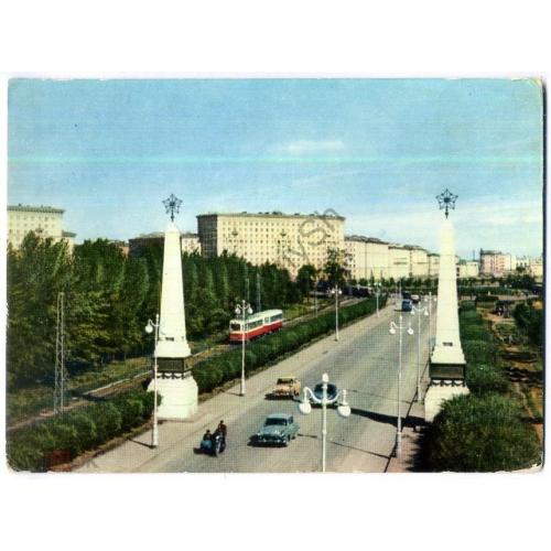 Ленинград Въезд в город со стороны Автово 1964 фото Мазелева  