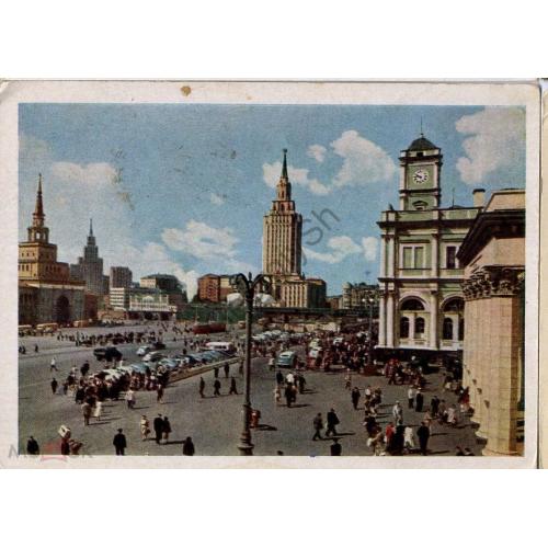 Москва Комсомольская площадь 1957 ДМПК Фестиваль прошла почту  