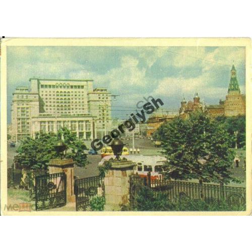 Москва Манежная площадь 1957 Правда Бородулин  