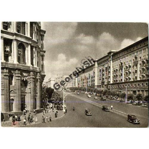   Москва Улица Горького 03.07.1953 фото Шагина ИЗОГИЗ  