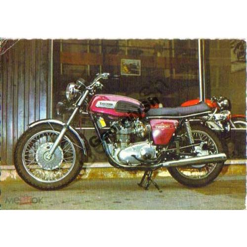 Мотоцикл TRIUMPH TRIDENT-750 Италия открытка  