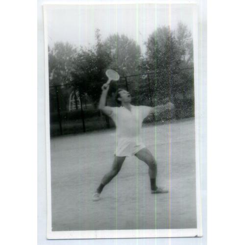 Мужчина на тенисном корте 8,2х12,8 см большой теннис фото 2 