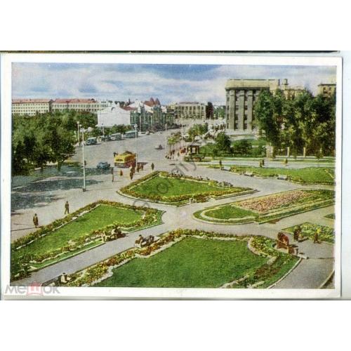 Новосибирск Красный проспект 1964 Совесткий художник, фото Моторина  