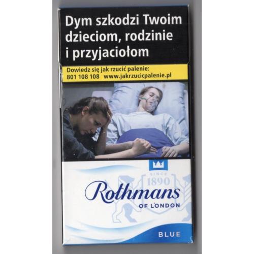 пачка из-под сигарет Rothmans Blue 5,5х10 см Польша