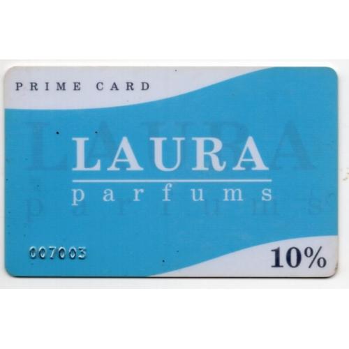 пластиковая дисконтная карточка LAURA parfums