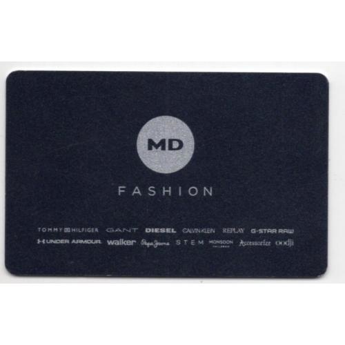 пластиковая дисконтная карточка MD Fashion