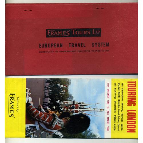 Программа пребывания в Лондоне теплоход Иван Франко и рекламный буклет Лондон 1969 Интурист