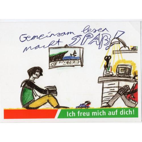 рекламная карточка Я рад тебе Германия Штутгарт