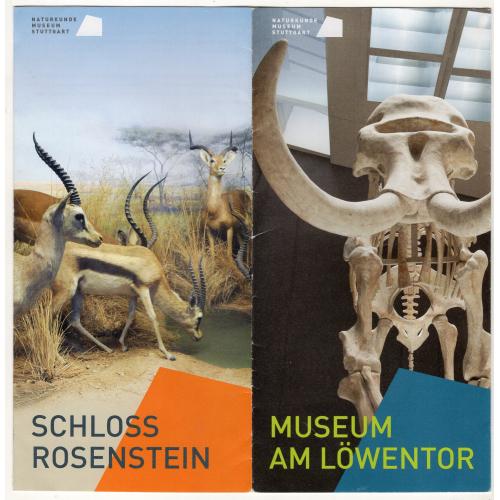 рекламный буклет Музей естественной истории в Штутгарте / Музей в Ловенторе / Замок Розенштейн