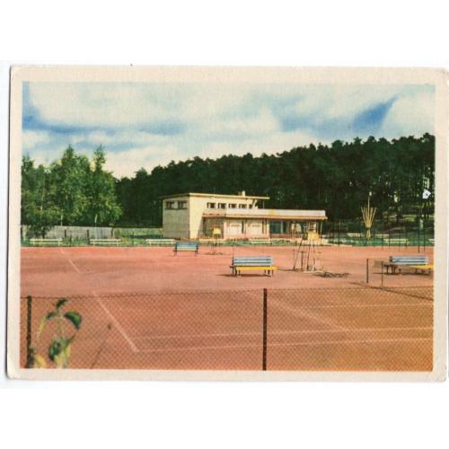 Рига Новые площадки для тенниса в Межапарке 1962 фото Упитиса / спорт