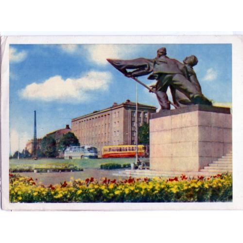 Рига Памятник героям 1905 года 28.11.1961 фото Упитиса 