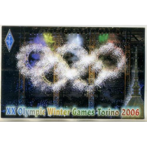РК радиокарточка XX зимняя Олимпиада Турин Италия 2006