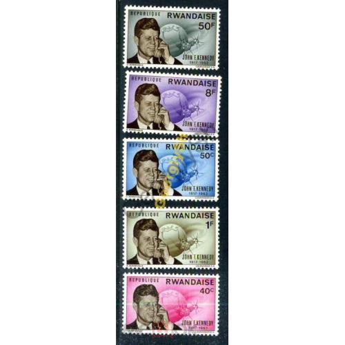 Руанда 1965 Кеннеди космос MNH  серия марок