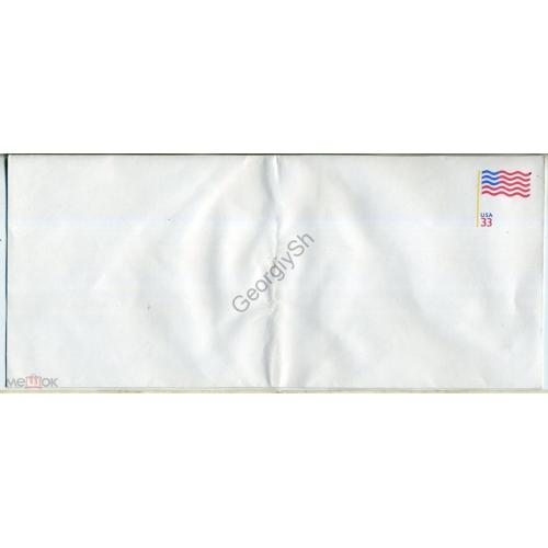     стандартный маркированный конверт США 33 цента  
