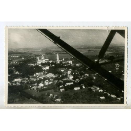 Тернополь 1960 Почаевская лавра с самолета 8,8х13,8 см